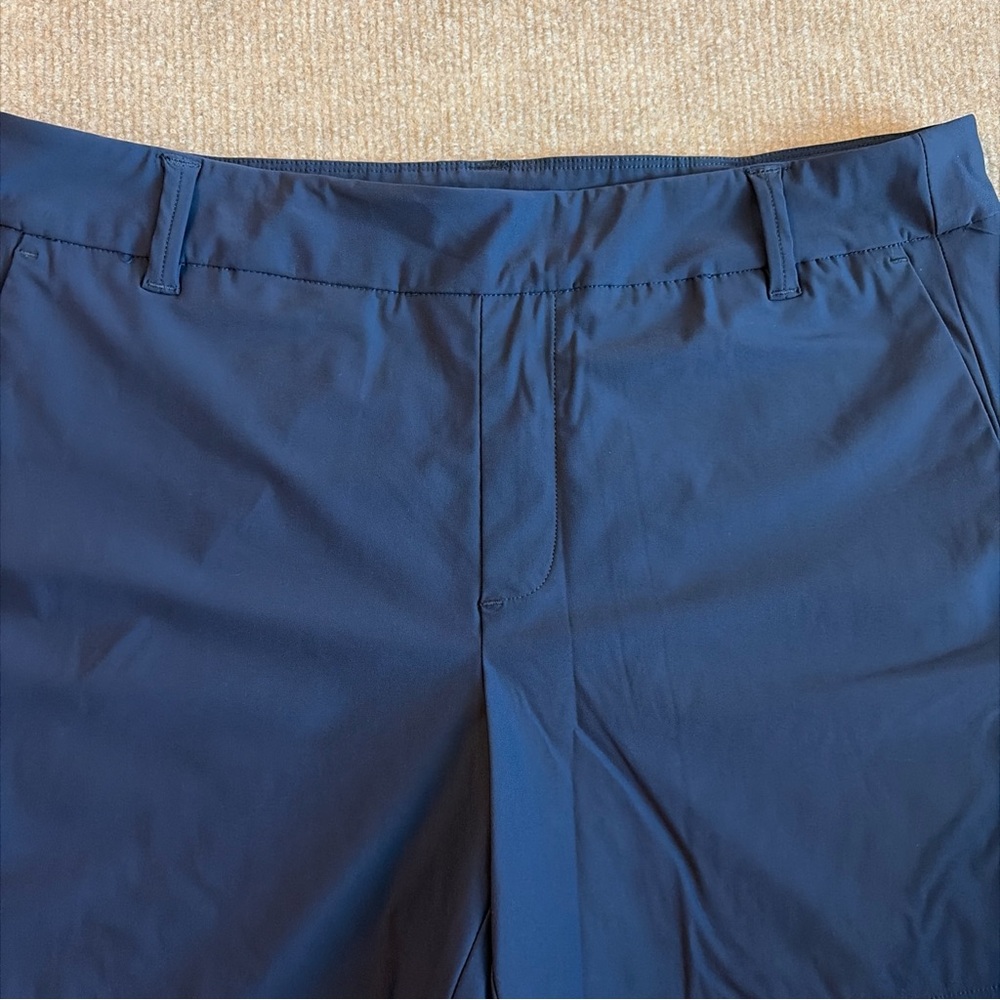Spanx Shorts Women’s Sz  M Navy Stretch Dress Shaping High Rise Pull On - Picture 2 of 7